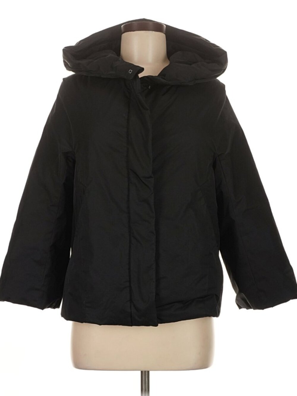 Uniqlo +J Jil Sander Short Down Jacket Hooded Black Size M Excellent
